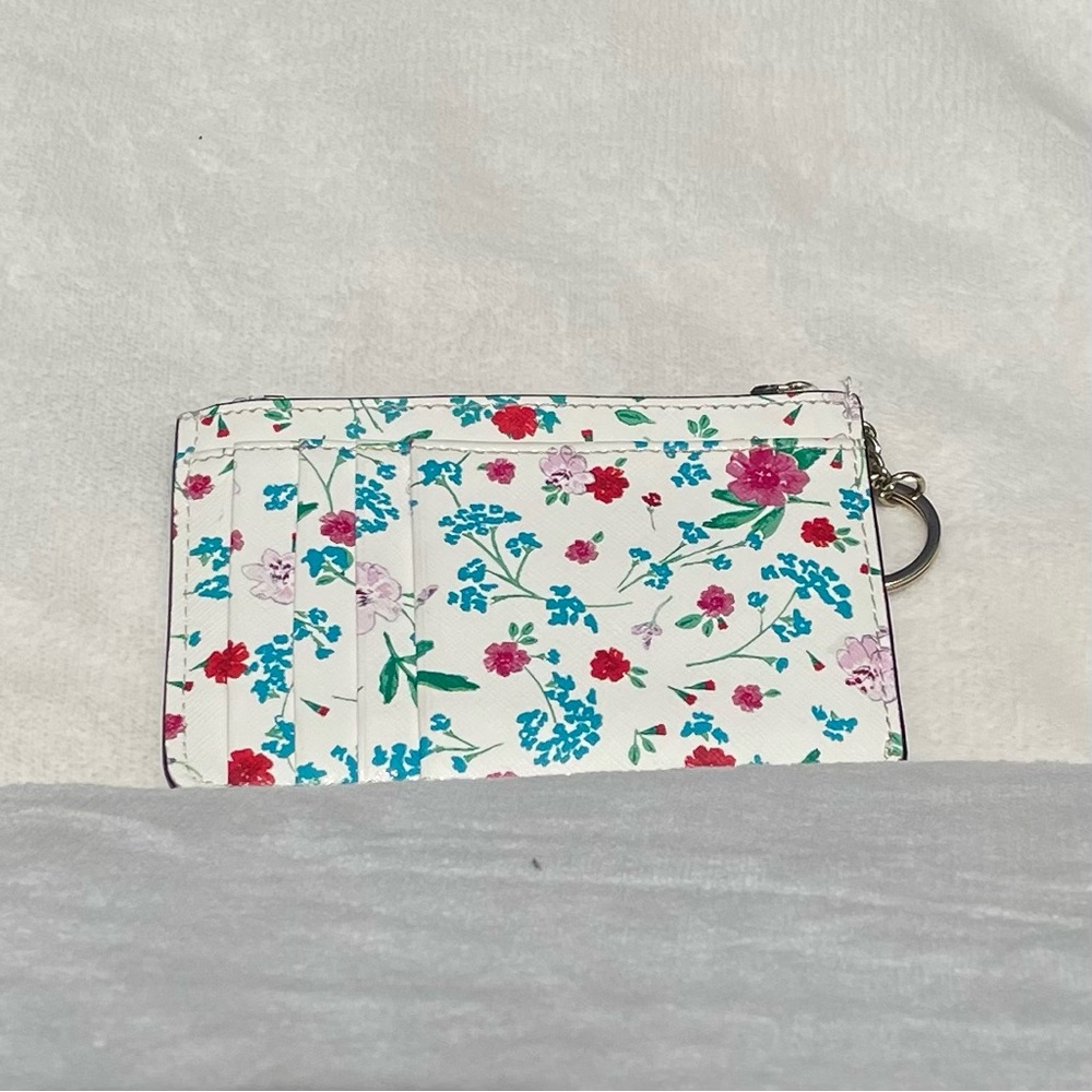 Kate Spade Gardner Street Greenhouse Bitsy Wallet | Floral Zip Card Case - Picture 2 of 4